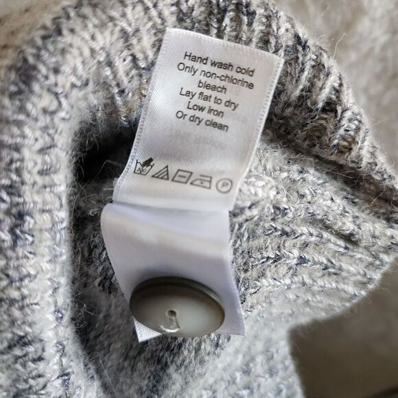 Coldwater Creek Womens Cardigan Wool Blend Space Dye Preppy Size L/XL - Picture 5 of 6